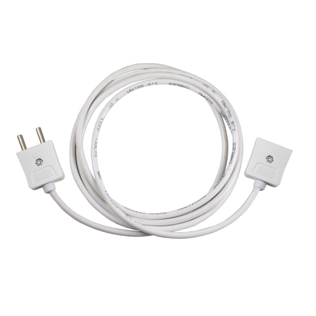 2 Sin Socket 2-Pin Male-Female Socket with Flexible Wire – Duravolt